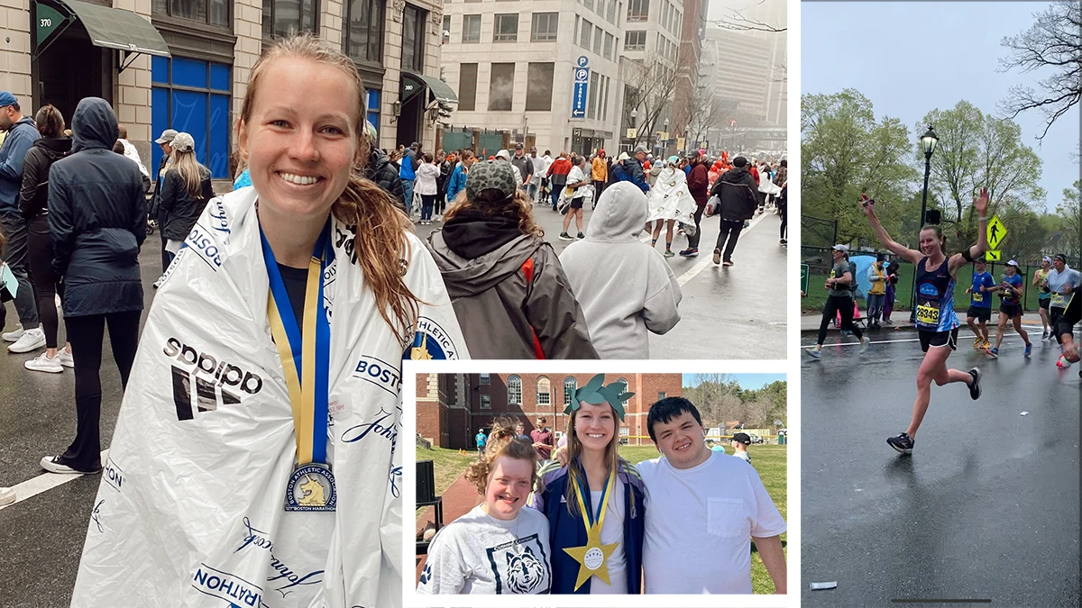Erin from the Cushing Marathon Team Collage