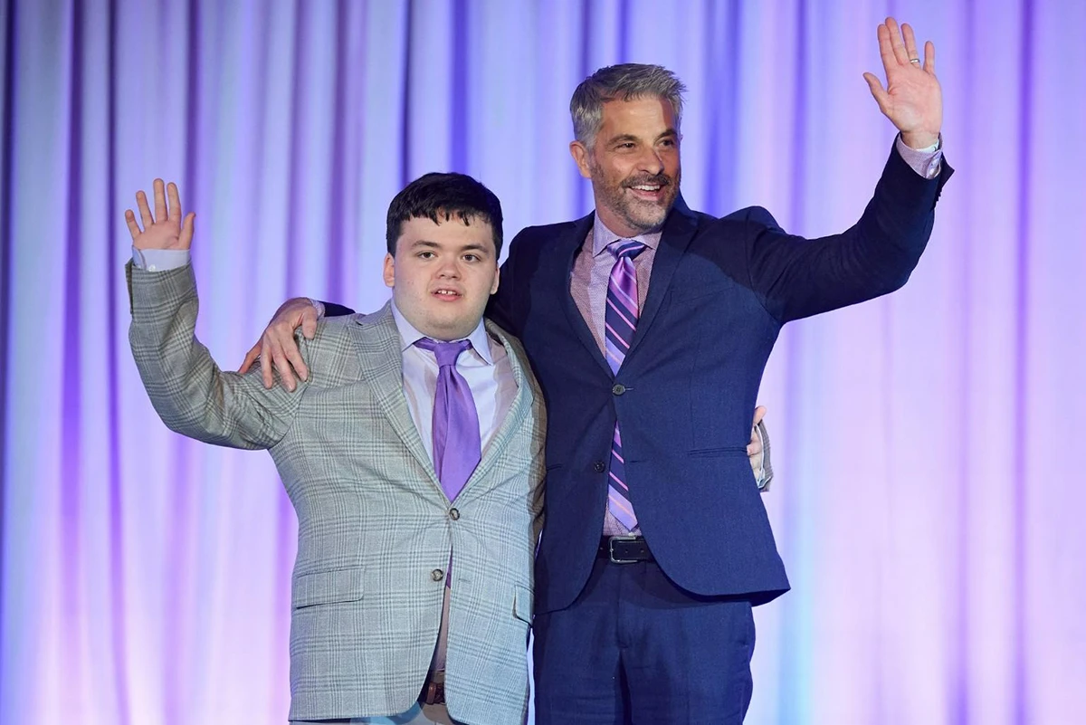 Student and celebrity guest at Annual Springtime Gala