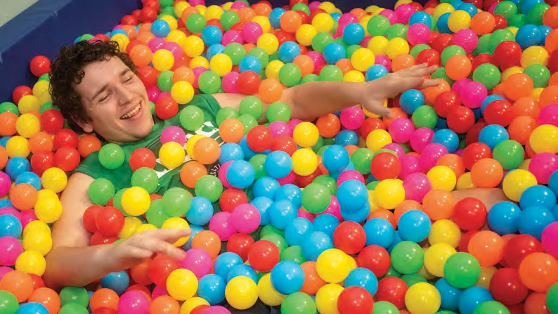 St. Coletta Day School student in ball pit