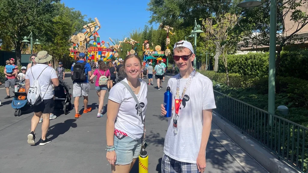 Cushing students posing at Hollywood studios in Disney