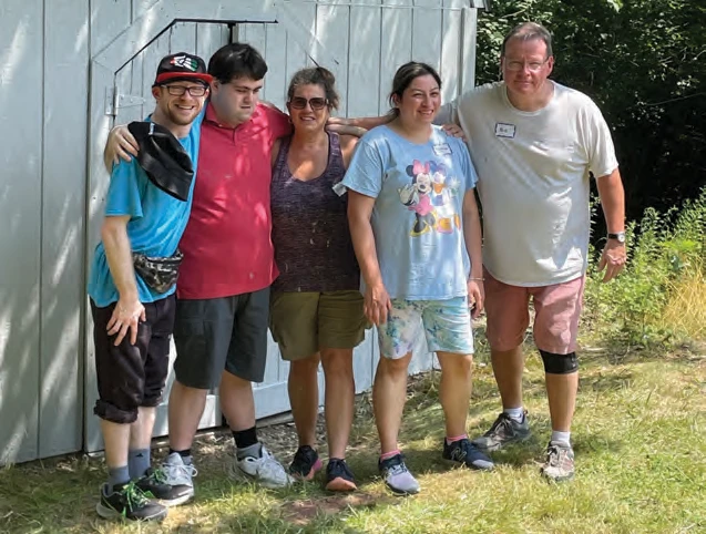 Eoin Coyne, Ryan Bearse, Susan Giusti, Meredith Ortiz and job coach Bob MacKinnon.