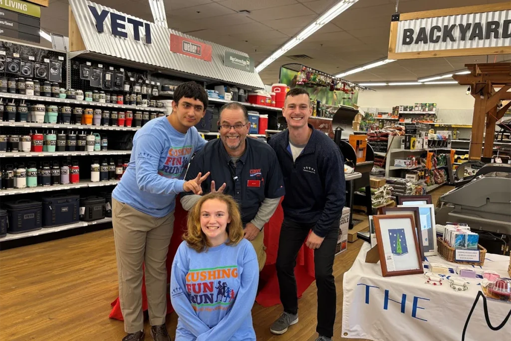 Employees and Cushing Students at Ace Curry Hardware in Hanover MA
