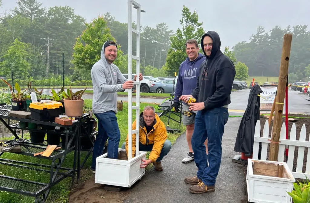 Volunteers from Morgan Stanley