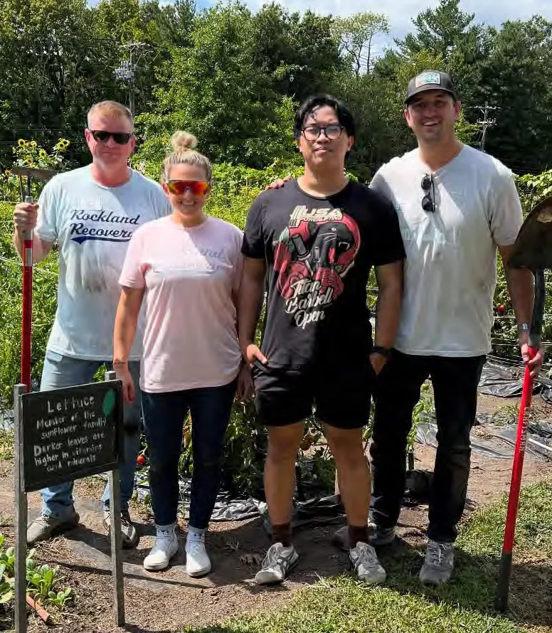 Volunteers from Rockland Recovery Group