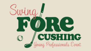 Swing Fore Cushing Event Logo