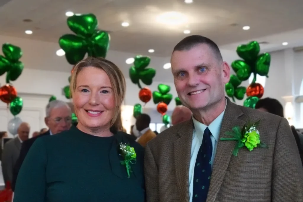 Michelle and Jim at the St. Patrick's Event