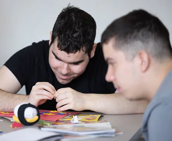 Davide Rosa works on a project.