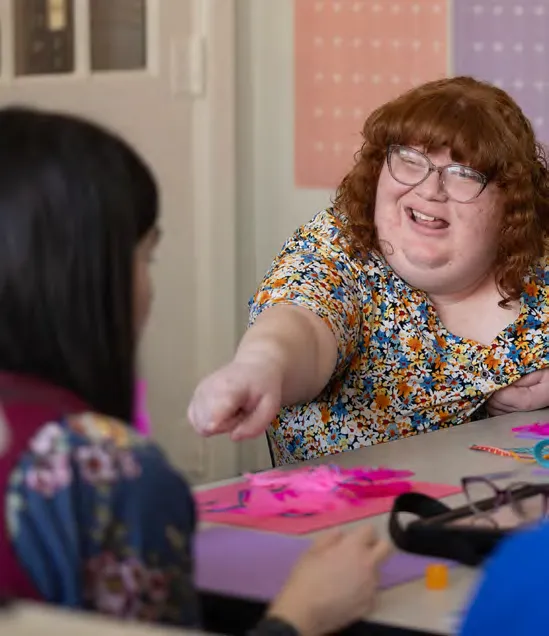 Cardinal Cushing student
Hannah Deloury laughs.
