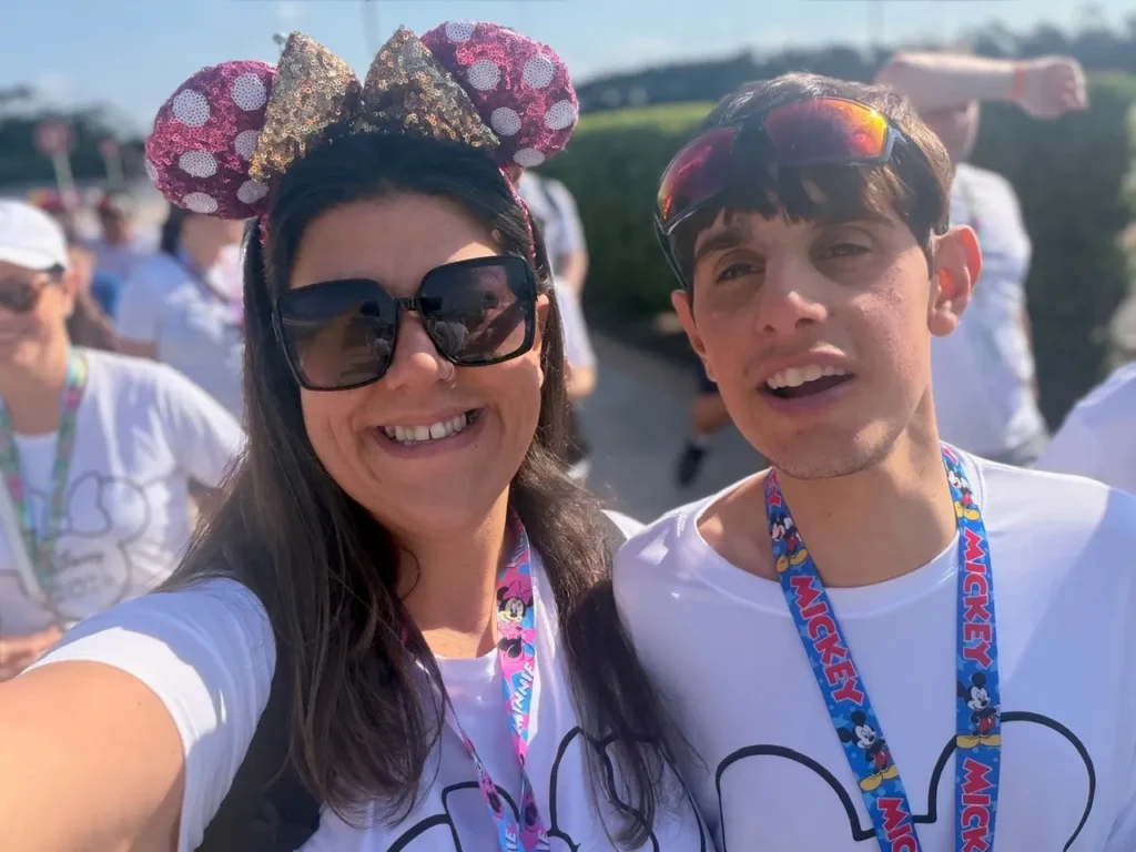 A. Cleary and Dylan S. at Disney