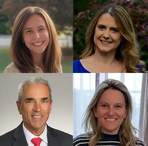 New board members Dina Gray, Kayla Florence, Christine Urann, and Jeff Smith