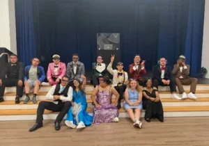 Group photo at prom